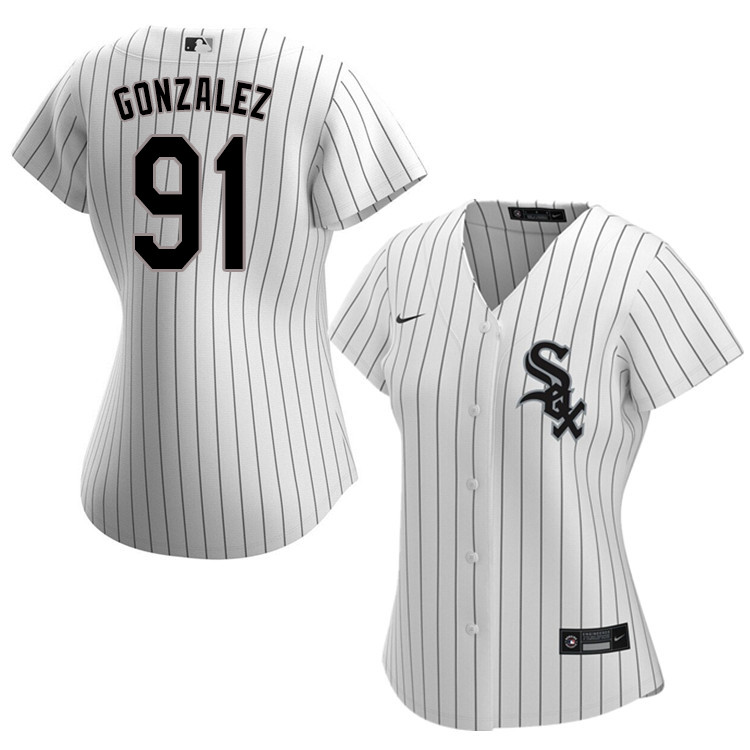 Nike Women #91 Luis Gonzalez Chicago White Sox Baseball Jerseys Sale-White